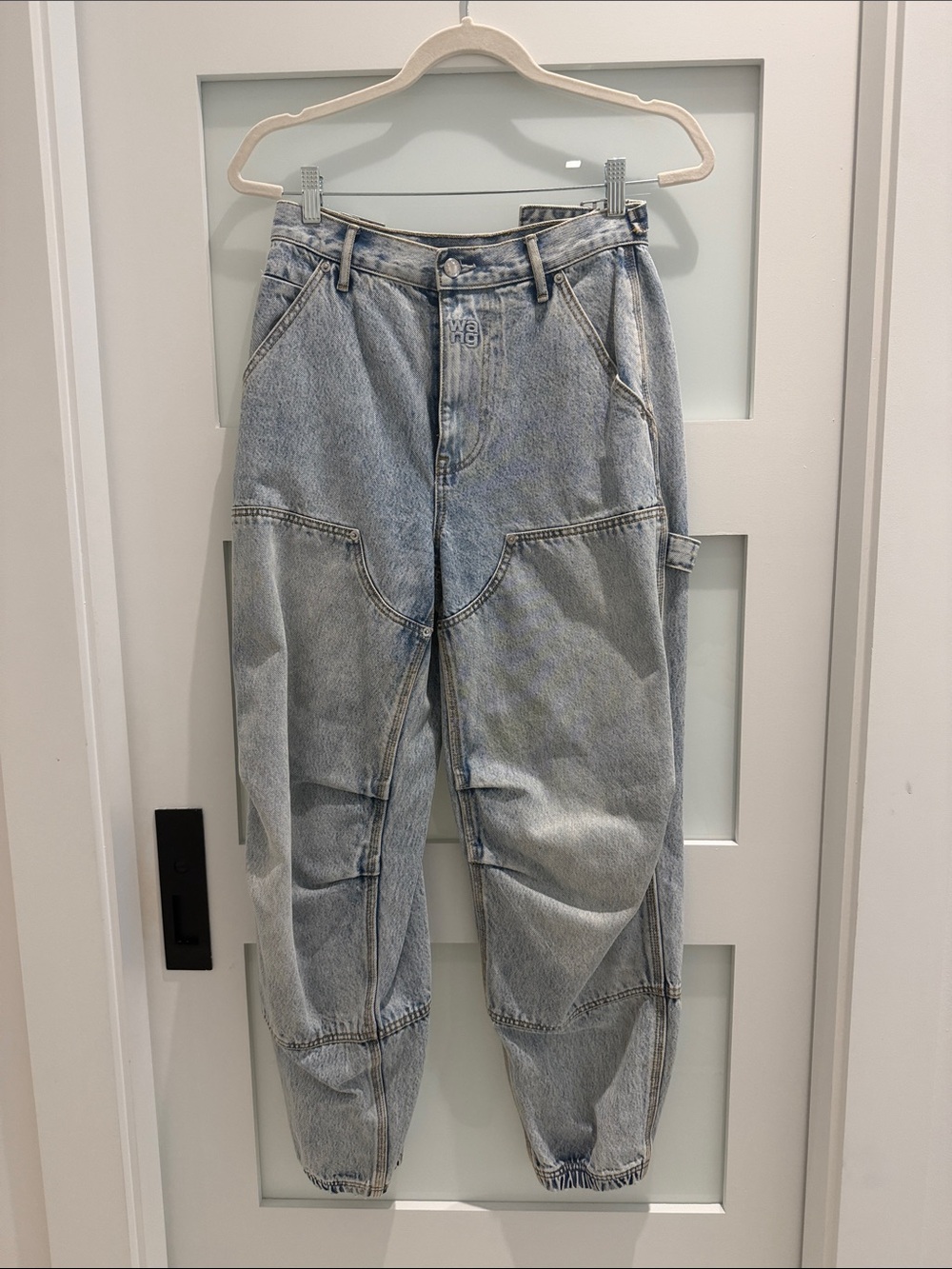 Alexander Wang Light Wash Gray-Blue Denim Jeans